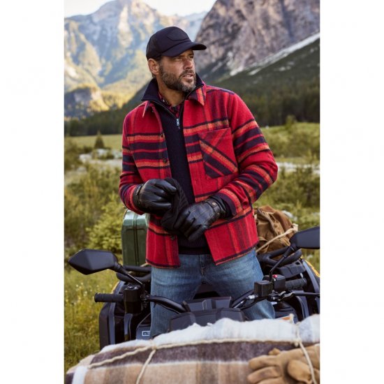 JP1880 Gloves Leather Warm Lining Black - Accessoarer - 