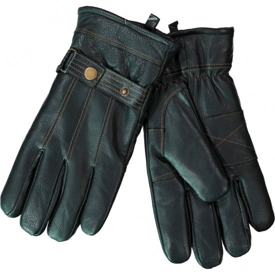 JP1880 Gloves Leather Warm Lining Black - Accessoarer - 