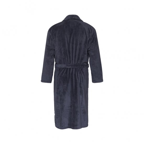 North Latitude Bathrobe Navy Blue - Morgonrockar/badrockar/handdukar - Morgonrockar/badrockar för herrar i stora storlekar