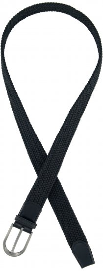 Ulla Popken Elastic Belt Black - Plus size-bälten för dam - 