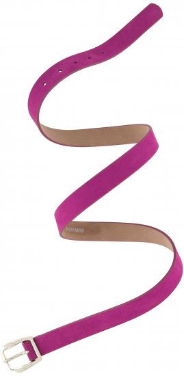 Ulla Popken Soft Suede Belt Purple - Plus size-bälten för dam - 