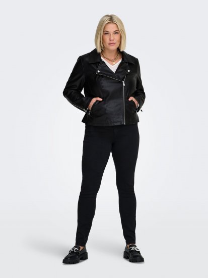 Only Carmakoma Emmy Biker Jacket Black - Skinnjackor - 