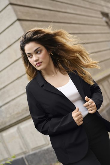 Kaffe Curve Sakira Blazer Svart - Kavajer - 