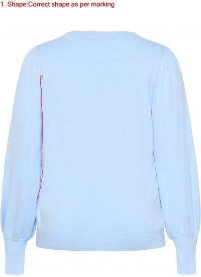 Kaffe Curve Lizzy Långärmad tröja Blå - Tröjor & stickat - 