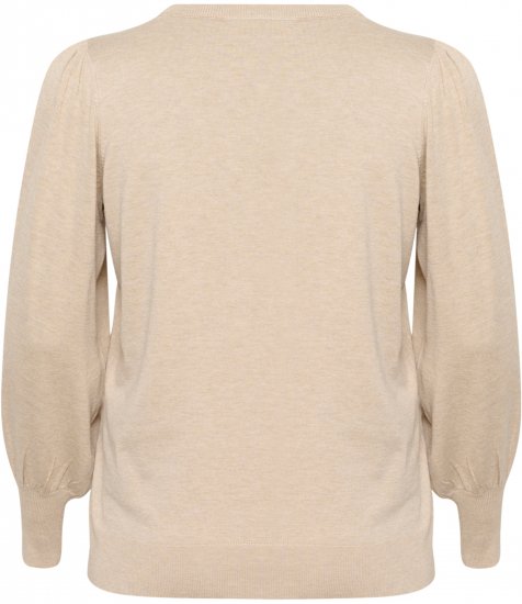 Kaffe Curve Lizzy Långärmad tröja Beige - Tröjor & stickat - 