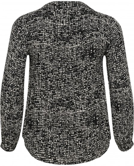 Kaffe Curve Mila Ami Blus Svart/Turtledove - Blusar & tunikor - 