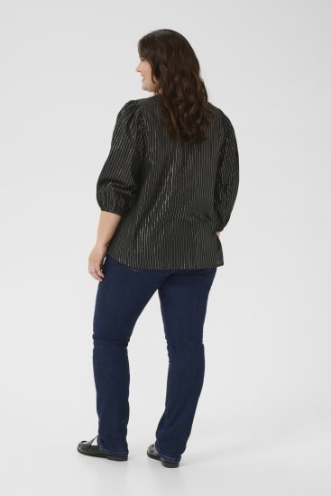 Kaffe Curve Luisa Blouse Black Deep - Blusar - 