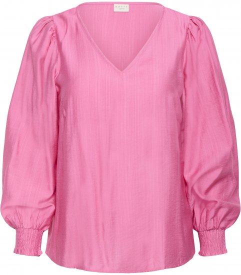 Kaffe Curve Sofia Blouse Pink Power - Blusar - 