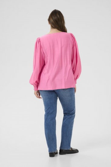 Kaffe Curve Sofia Blouse Pink Power - Blusar - 
