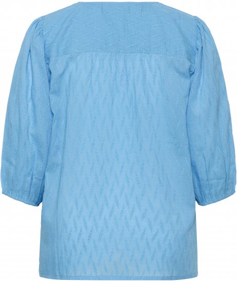 Kaffe Curve Gabby Blouse Azure Blue - Blusar - 