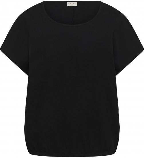 Kaffe Curve Nana Kortärmad blus Svart - Blusar & tunikor - 