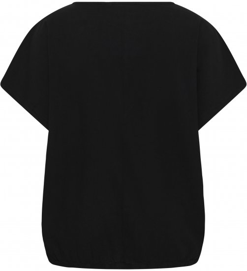 Kaffe Curve Nana Kortärmad blus Svart - Blusar & tunikor - 