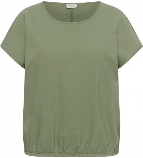 Kaffe Curve Nana Kortärmad blus Grön - Blusar & tunikor - 