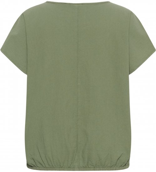Kaffe Curve Nana Kortärmad blus Grön - Blusar & tunikor - 