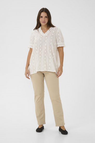 Kaffe Curve Dina Blouse White - Blusar - 