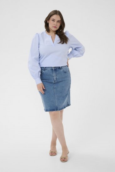 Kaffe Curve Juda Blouse Nantucket Breeze Stripe Blue - DAMKLÄDER 40-66 - 