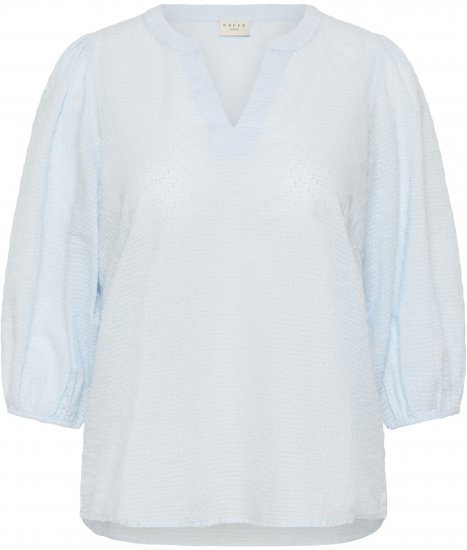 Kaffe Curve Penelopia Blouse Nantucket Breeze Blue - Blusar - 