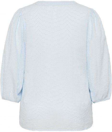Kaffe Curve Penelopia Blouse Nantucket Breeze Blue - Blusar - 