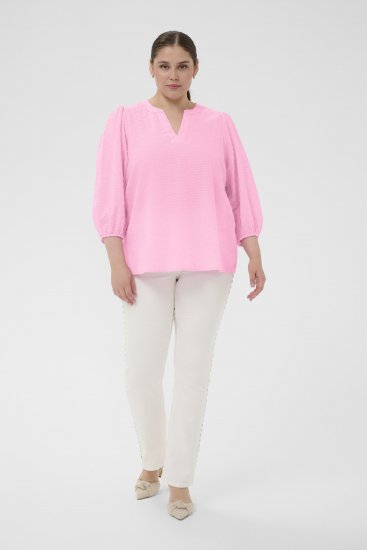 Kaffe Curve Penelopia Blouse Pink Frosting - Blusar - 