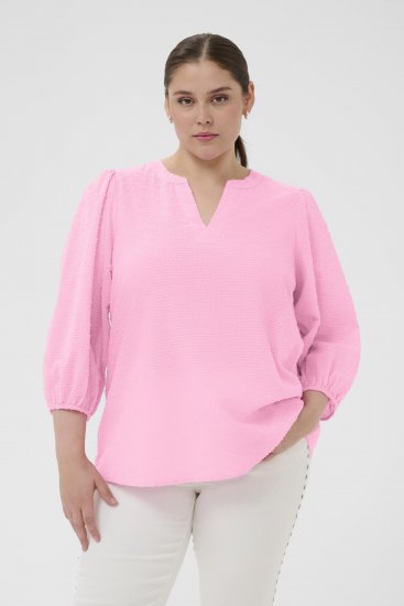 Kaffe Curve Penelopia Blouse Pink Frosting - Blusar - 