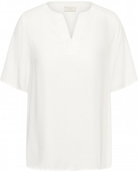 Kaffe Curve Mina Lace Blouse Chalk White - Blusar & tunikor - 