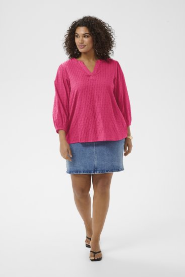Kaffe Curve Thea Blouse Beetroot Purple - Blusar - 