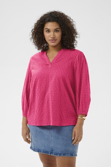 Kaffe Curve Thea Blouse Beetroot Purple - Blusar - 