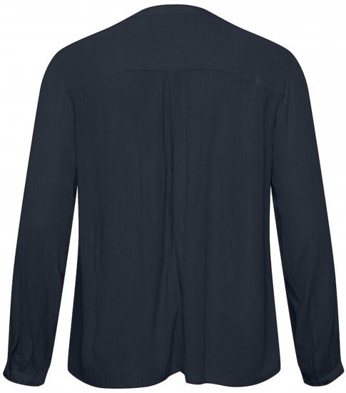 Kaffe Curve Ami Långärmad Blus Mörk Marinblå - T-shirts - 