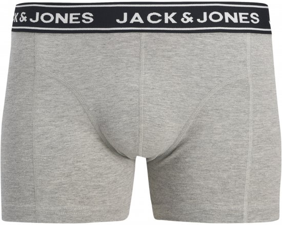 Jack & Jones Hector Solid Trunks 5-Pack Grey - Boxershorts - Boxershorts för herrar i stora storlekar