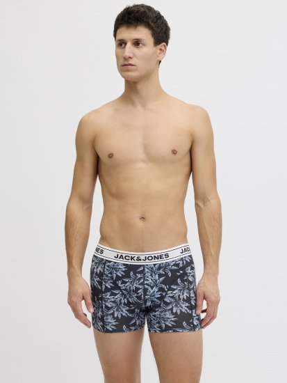 Jack & Jones Acray Flower Boxers 3-Pack Black/Navy - Underkläder & badkläder - Stora underkläder för män