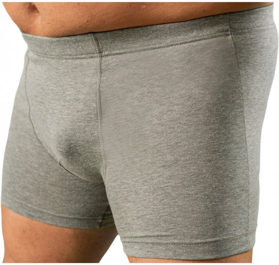 20 Nodi 978 Stretch Cotton Boxer with Internal Elastic Band Grey - Boxershorts - Boxershorts för herrar i stora storlekar