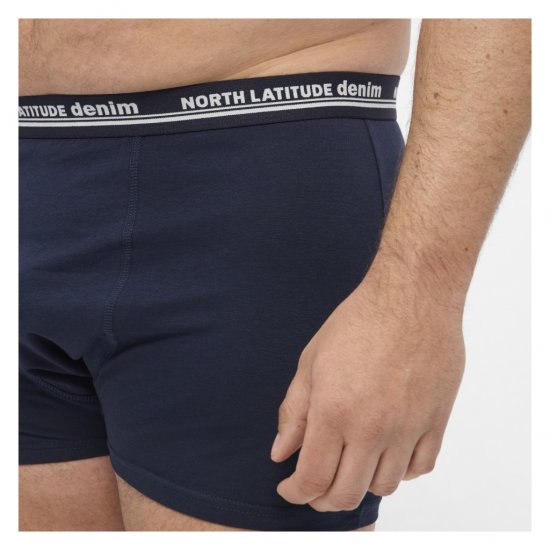 North Latitude 5-Pack Boxershorts Navy - Boxershorts - Boxershorts för herrar i stora storlekar