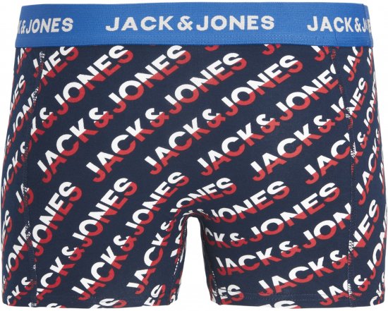 Jack & Jones Logo Trunks 3-Pack Navy Blazer - Underkläder & badkläder - Stora underkläder för män