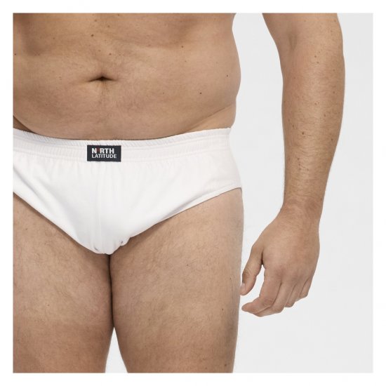 North Latitude Brief Underwear White - Kalsonger - Kalsonger för herrar i stora storlekar