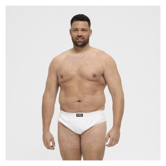 North Latitude Brief Underwear White - Kalsonger - Kalsonger för herrar i stora storlekar