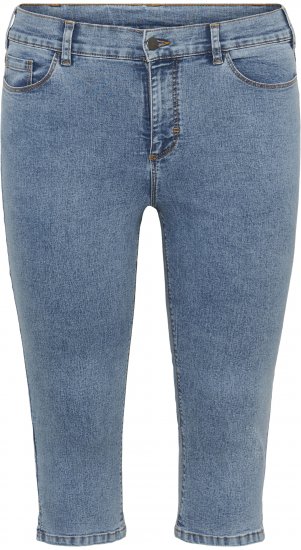 Kaffe Curve Vilana Capri Jeans Washed Blue - Skinny fit - 