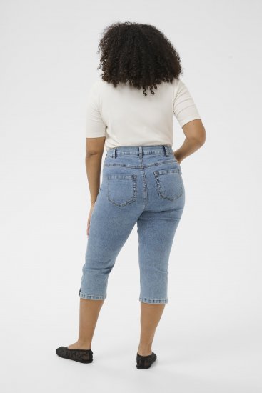 Kaffe Curve Vilana Capri Jeans Washed Blue - Skinny fit - 