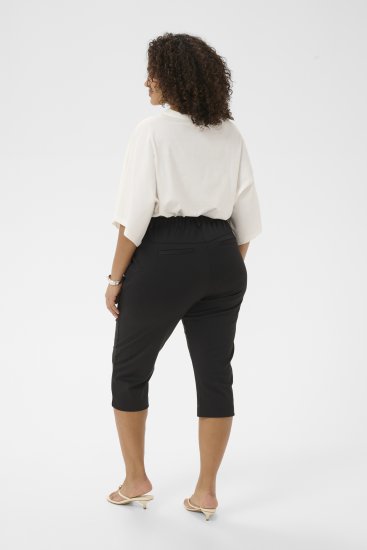 Kaffe Curve Jenna Capri Pants Black - Byxor - 