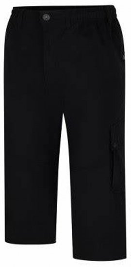 Espionage TR062 Ripstop 3/4 Cargp Trousers Black - Cargobyxor för män i stora storlekar - Cargobyxor för män i stora storlekar