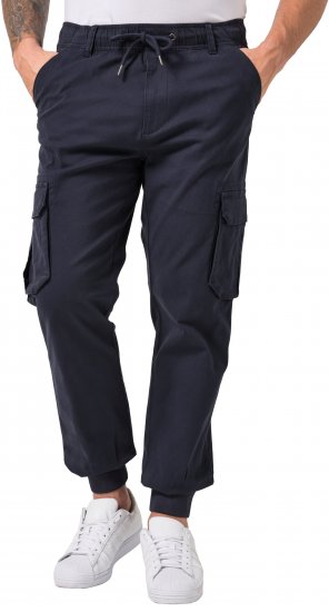 JP1880 Stretchy FLEXNAMIC Cargo Pants Navy - Cargobyxor för män i stora storlekar - Cargobyxor för män i stora storlekar