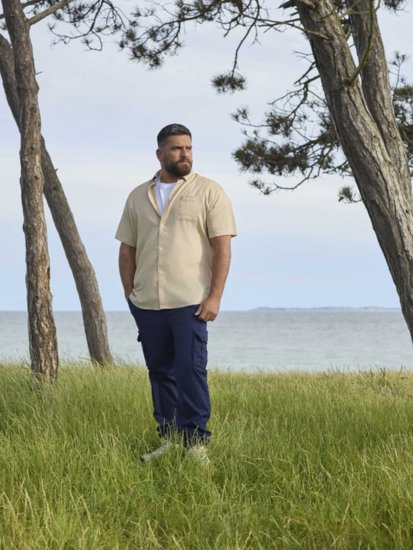 North Latitude 51141 Stretch Cargo Pants Navy - Jeans & byxor - Stora Jeans och Stora Byxor