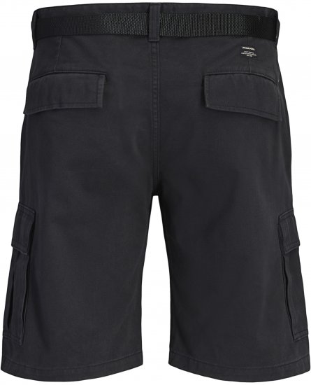 Jack & Jones Cole Hudson Belted Cargo Shorts Black - Shorts - Stora shorts W40-W60