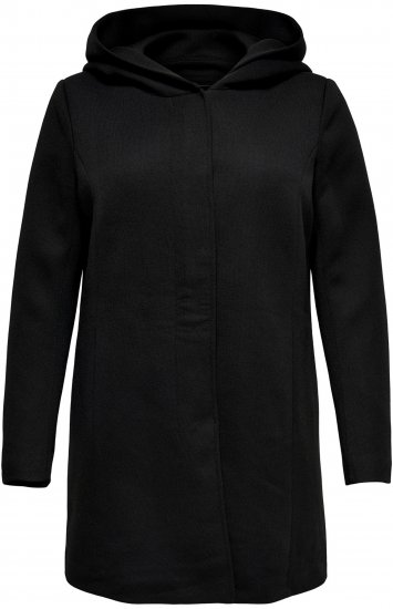 Only Carmakoma Sedona Light Coat Black - Vinterkappor - 