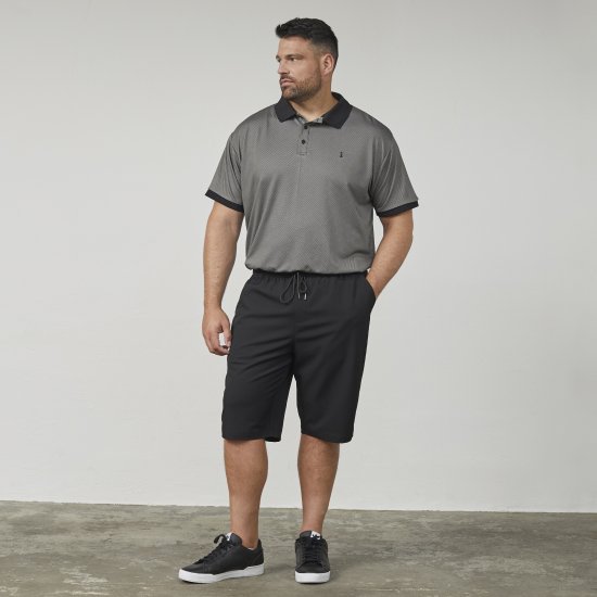 North Latitude 61146 Klassiska Comfort Fit-Shorts Svart - Mjukisbyxor och -shorts - Mjukisbyxor & Mjukisshorts 2XL-12XL