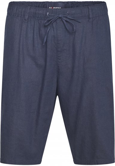 North Latitude 61154 Comfort Fit-shorts i Linne Marinblå - Shorts - Stora shorts W40-W60
