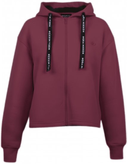 Nora Mikken GERTRUD Cropped Hoodie Burgundy - Tröjor & hoodies - 