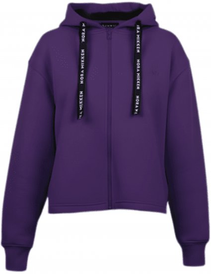 Nora Mikken GERTRUD Cropped Hoodie Purple - DAMKLÄDER XS-XXL - 