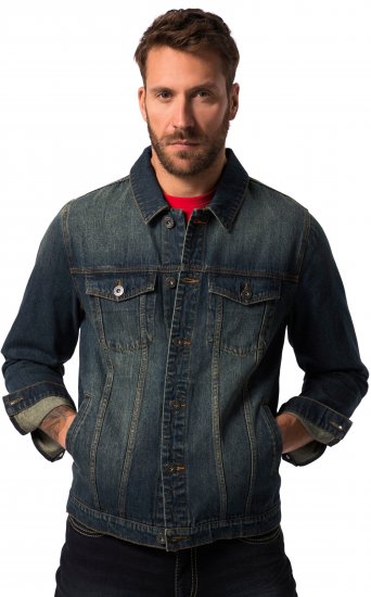 JP1880 Denim Jacket Dark Blue Denim - Jackor - Stora jackor - 2XL-12XL