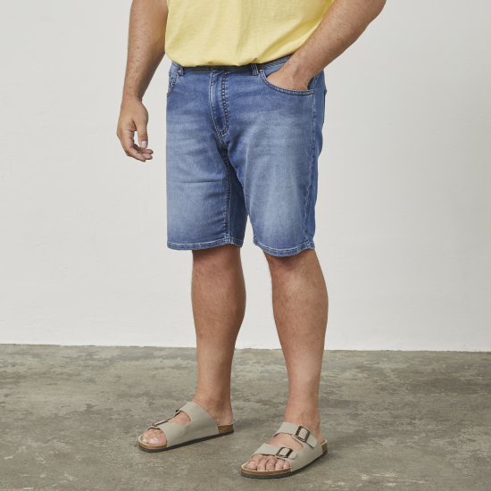 North Latitude 61339 Mick Jog Jeansshorts Blå - Shorts - Stora shorts W40-W60