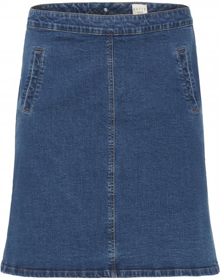 Kaffe Curve Leni Denim Skirt Blue - Kjolar - 